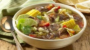 Caldo de res y verduras