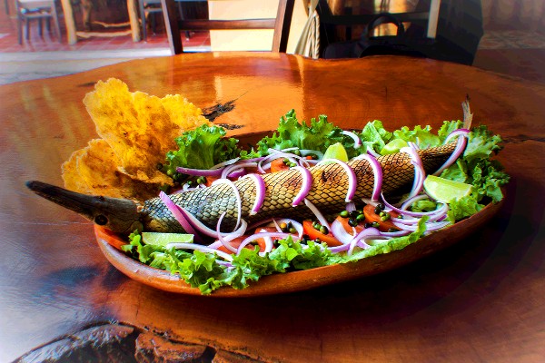 Pejelagarto asado a la leña comida de Tabasco