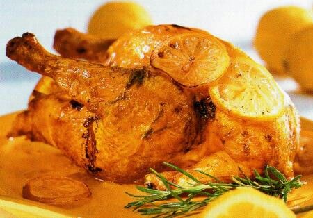 Pollo y Cerdo con frutas de Guanajuato
