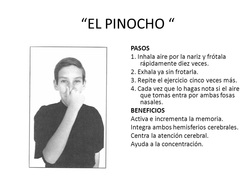 Pinicho ejercicio gimnacia cerebral