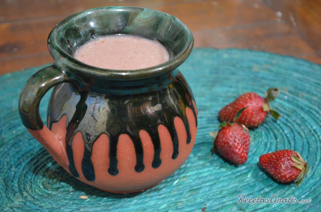 Atole de Fresa