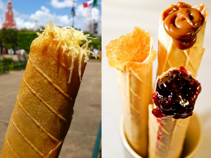 Marquesitas dulces y postres típicos de Yucatan