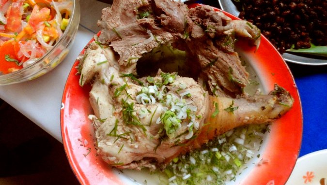 Armadillo guisado comida de chiapas