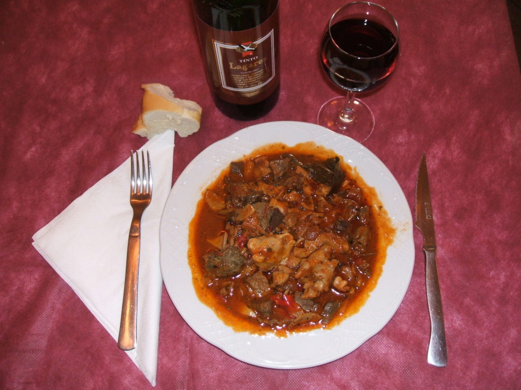 Guiso de chanfaina comida chiapas