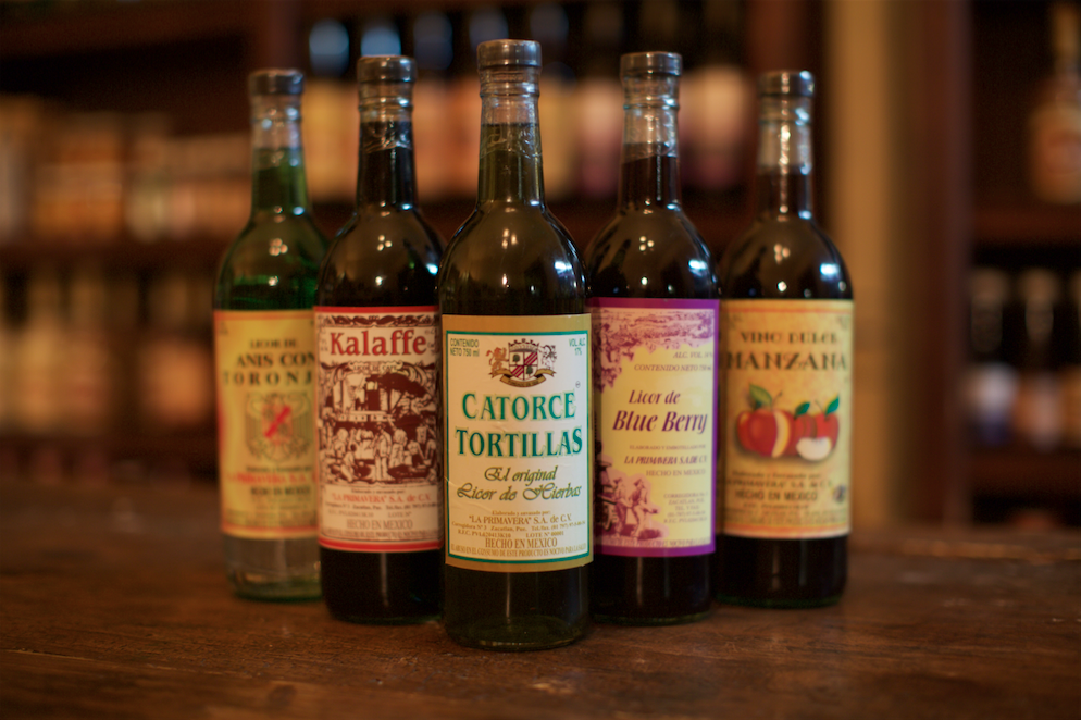 Licor de 14 tortillas de Zacatlán