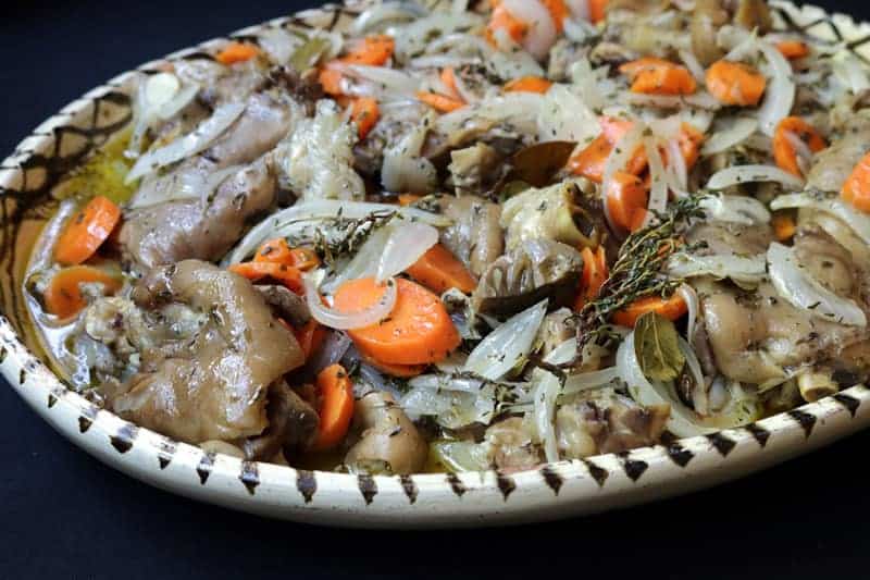 Patitas de puerco en escabeche