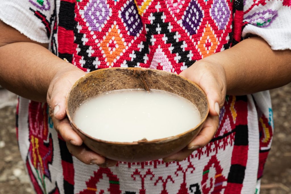 Pozol blanco bebida prehispanica de Chiapas