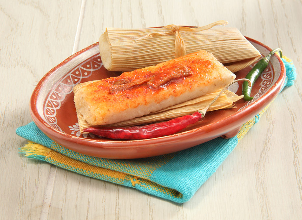 Tamales de chile colorado