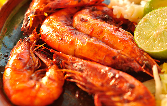 Camaron al Mojo de Ajo comida de acapulco