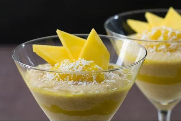 postre frio de mango de Aguascalientes