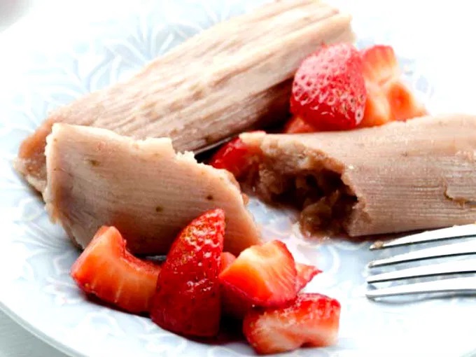 tamal de fresa postre tipico de aguascalientes
