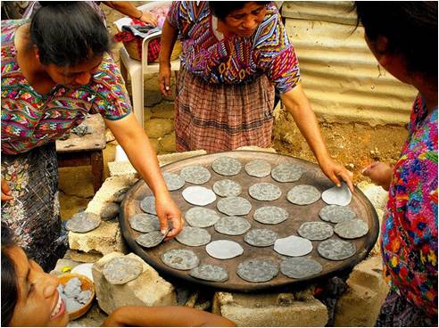 tortilla comida de los nahuas