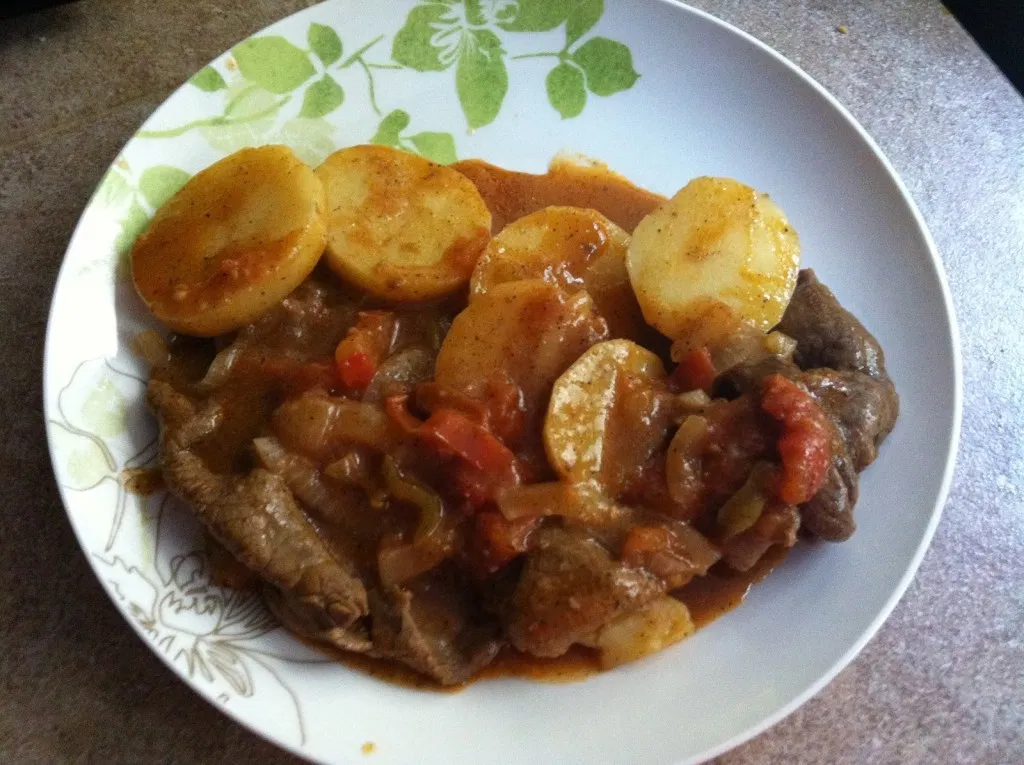 Bistec de cazuela platillos tipicos de campeche
