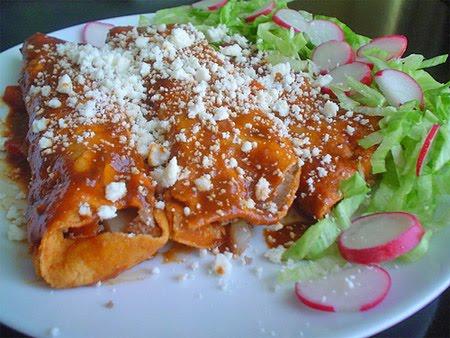 Enchiladas queretanas comida tradicional de queretaro