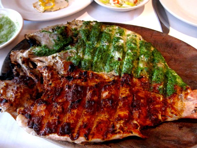 Pescado a la talla de guerrero