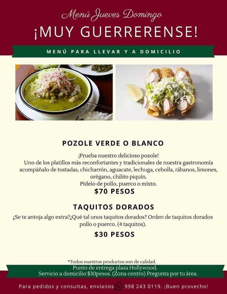 Comida italiana a domicilio en Cancun