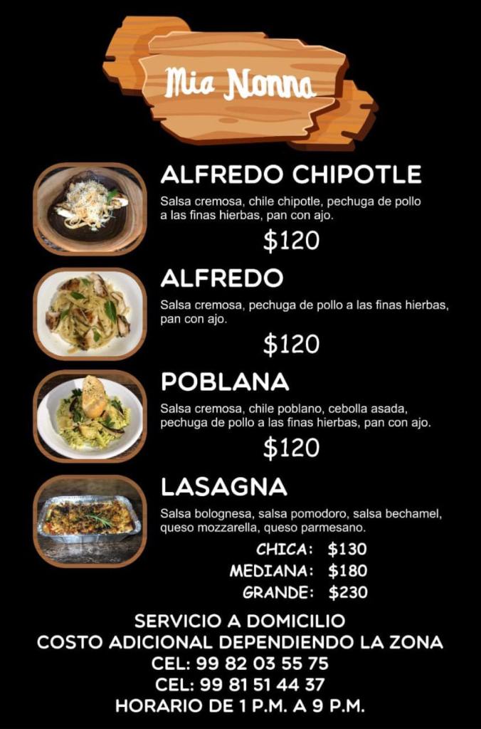 mia nona comida domiclio cancun