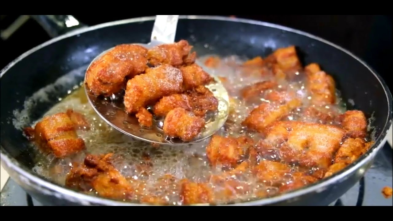 Chicharrones de cerdo comida cuba