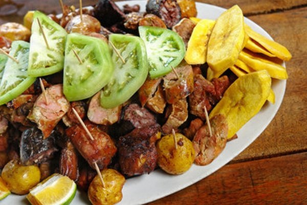 Fritanga comida colombia