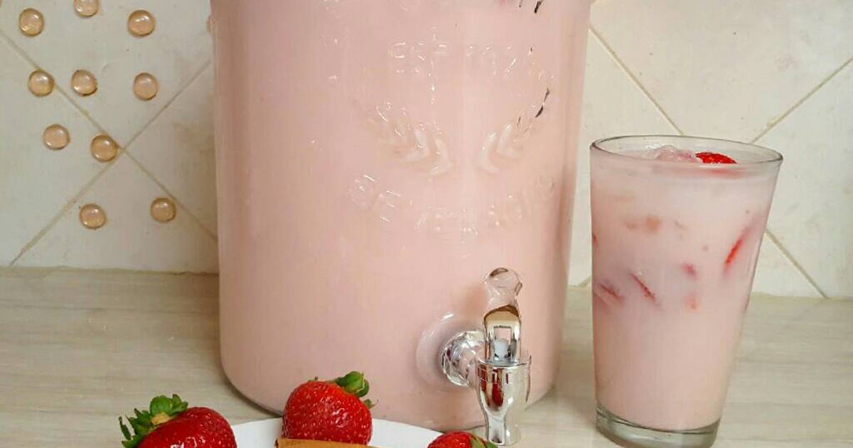 Horchata de fresa bebida tradicional guadalajara