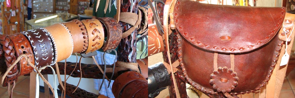Artesanía con cuero baja california norte