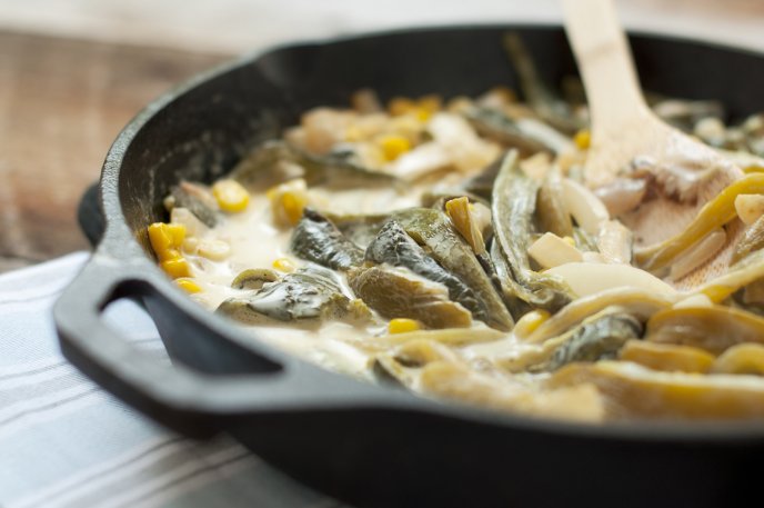 Rajas Poblanas comida puebla