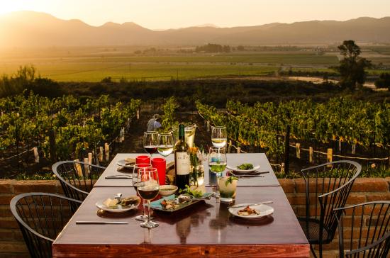 cena romantica en el valle de guadalupe