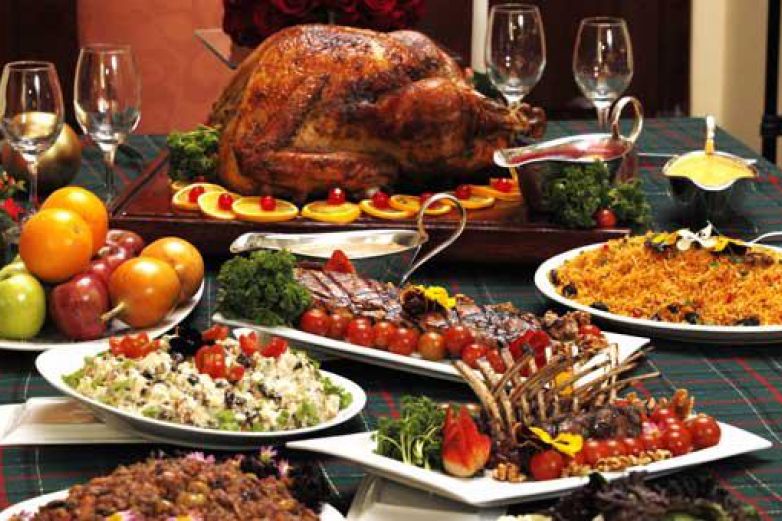 pavo como Cena de navidad