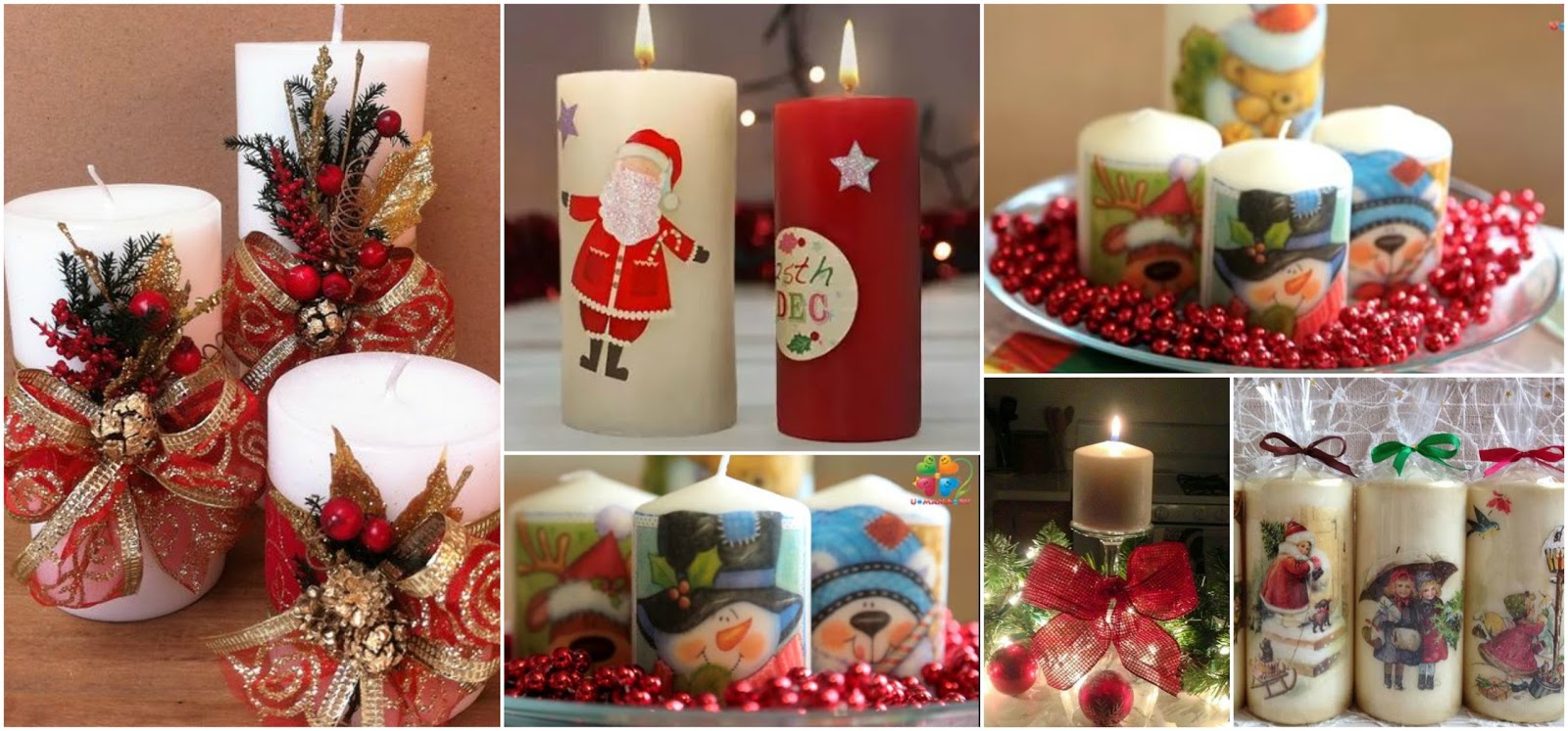 velas para decoracion navideña