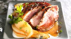 Magret de pato con chutney de pera