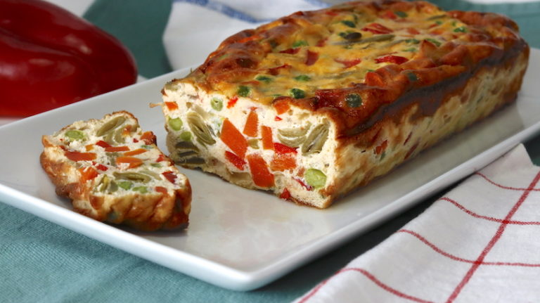 Pastel de verduras cenas de año nuevo