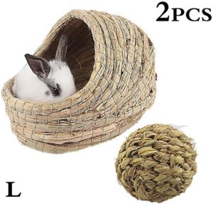 cama de heno para conejos