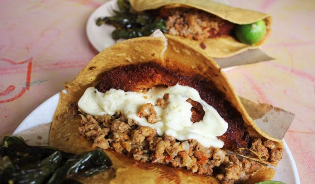 Tacos envenenados de la gastronomia de zacatecas
