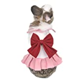 Vestido rojo para conejo