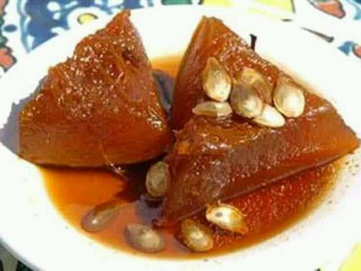 Calabaza con miel de piloncillo