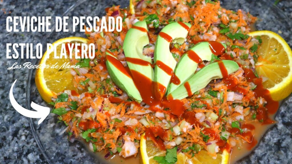 Ceviche de pescado gastronoia de nayarit