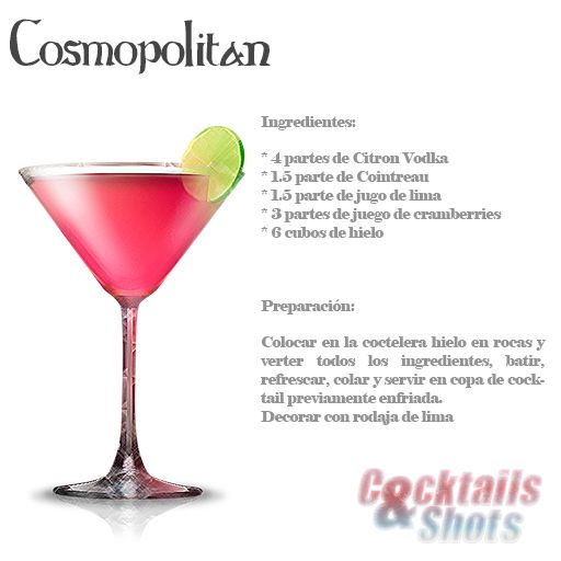 Cosmopolitan bebida de los estados unidos