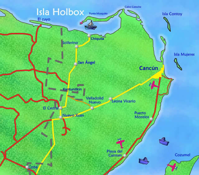 Dónde esta ubicado Holbox
