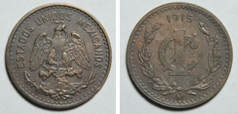 Moneda zapatista antigua de mexico