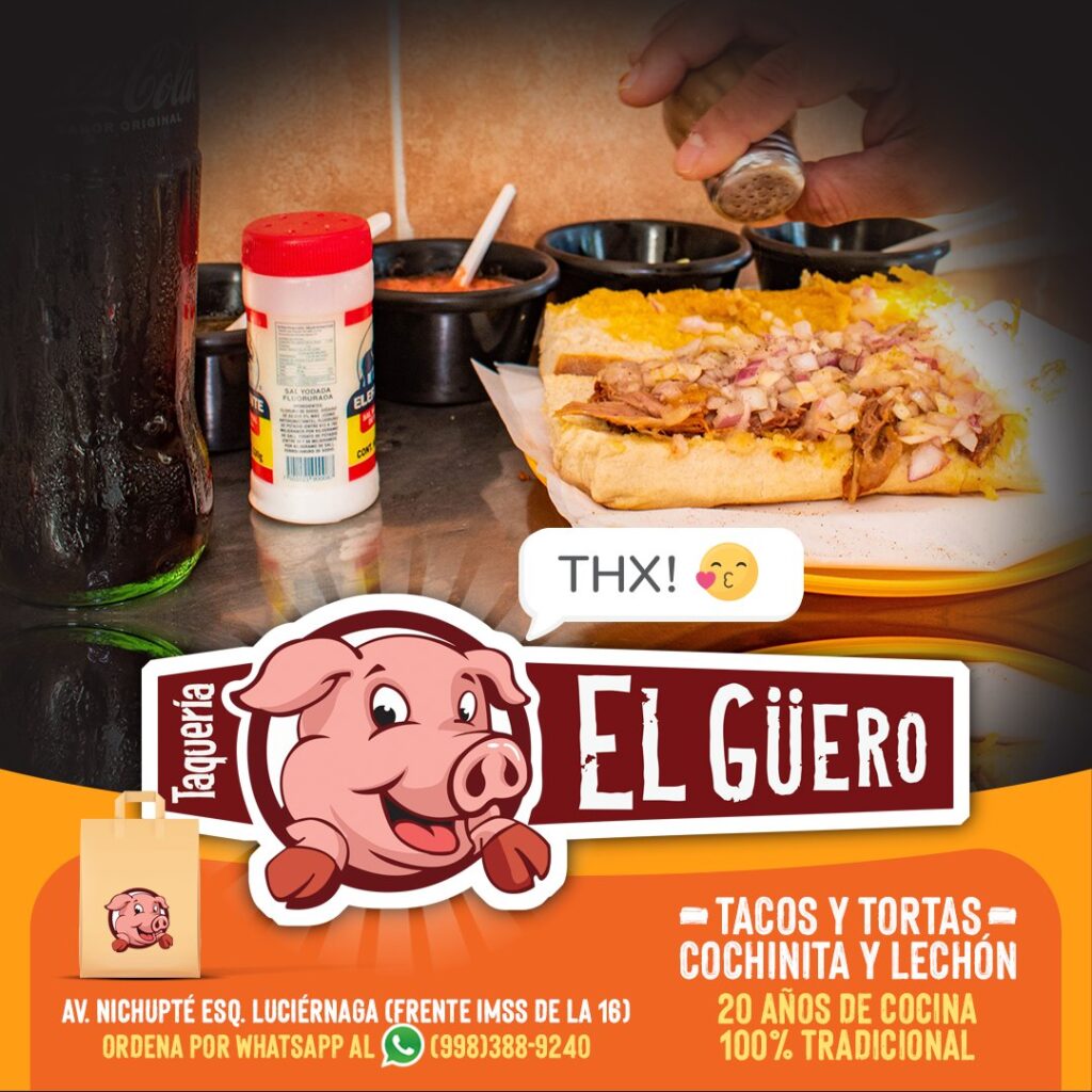 Taqueria el Guero mejor lugar para desayunar en cancun centro