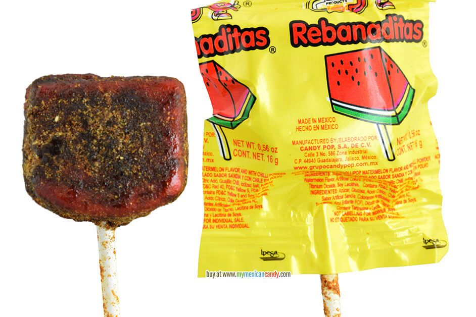 rebanaditas de sandia dulce picante mexico