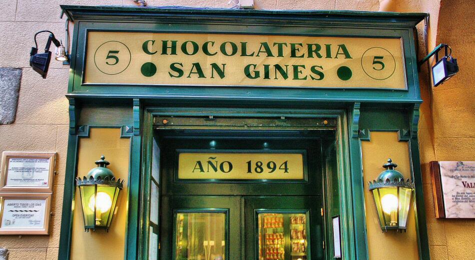 Chocolatería San Ginés lugares que ver en madrid