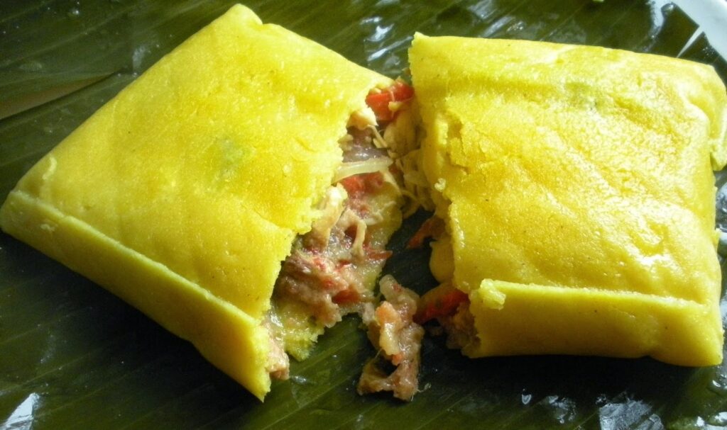 Hallacas comida tradicional navideña de venezuela