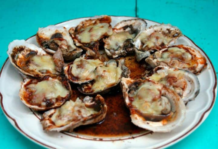 Ostiones a la diabla comida de veracruz