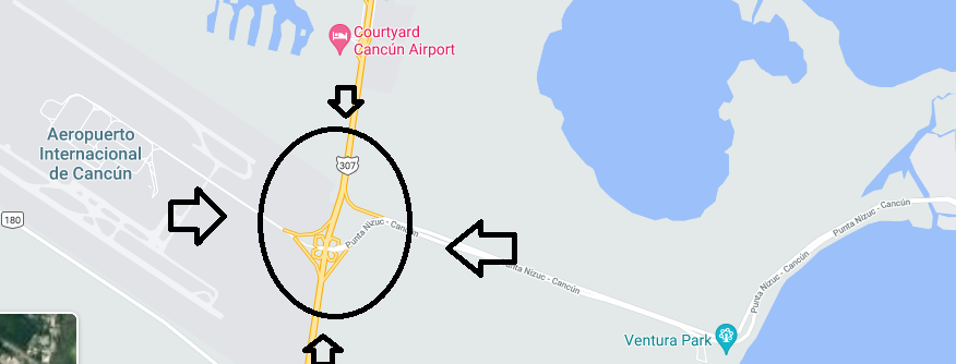 donde termina la zona hotelera de cancun