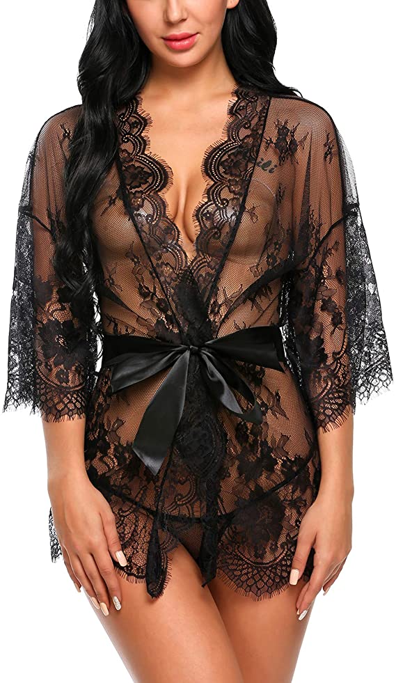 Avidlove Kimono de encaje