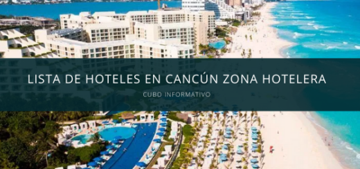 Lista de hoteles en Cancún Zona Hotelera