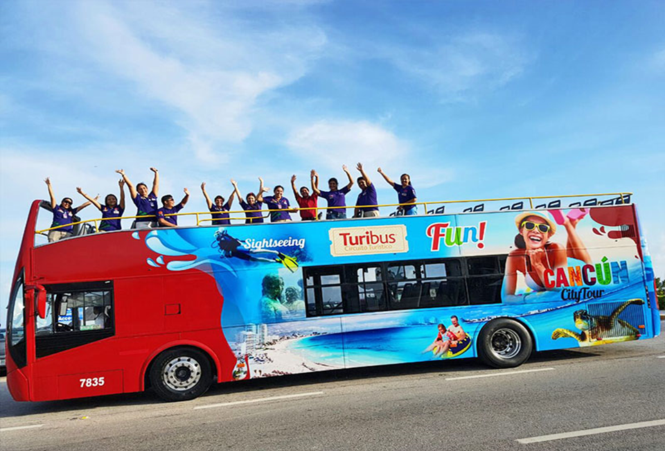 Turibus Cancún paseos en cancun