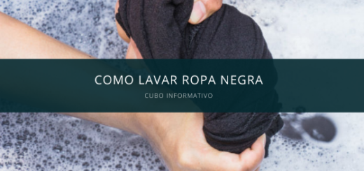 como lavar ropa negra