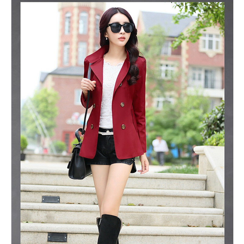 gabardinas cortas para mujer